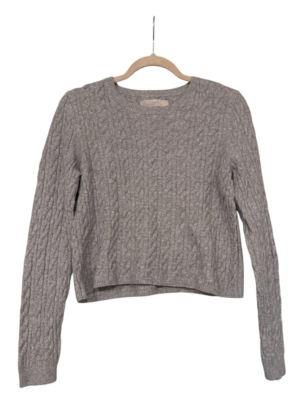 LOFT | Cable Knit Cropped Sweater | NWT
